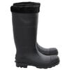 vidaXL Gummistiefel mit Herausnehmbarem Innenfutter Schwarz Gr. 43 PVC
