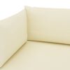 vidaXL Palettensofa-Auflagen 3 Stk. Creme Stoff