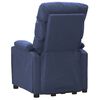 vidaXL Massagesessel mit Aufstehhilfe Blau Stoff