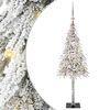 vidaXL Weihnachtsbaum mit 150 LEDs Wei&szlig; 120 cm PE und Stahl