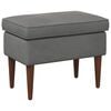 vidaXL Hocker Dunkelgrau 55 x 35 x 41 cm Samt