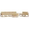vidaXL Outdoor-Sofagarnitur 6 stk. Wei&szlig; und Beige