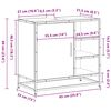 vidaXL Badezimmer-Waschbeckenschrank Sonoma-Eiche 65 x 33 x 60 cm Holzwerkstoff