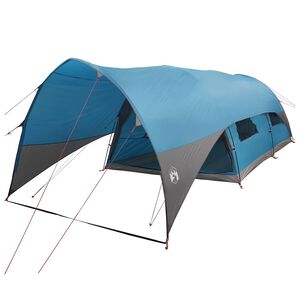 vidaXL Tunnelzelt mit wasserdichtem Regenfly 10 Personen Blau