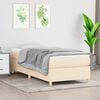 vidaXL Boxspringbettgestell Creme 80x200 cm Stoff