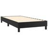 vidaXL Boxspringbett mit Matratze Schwarz 90x190 cm Kunstleder
