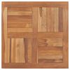 vidaXL Tischplatte Massivholz Teak Quadratisch 80&times;80&times;2,5 cm