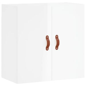 vidaXL Wandschrank Hochglanz-Wei&szlig; 60x31x60 cm Holzwerkstoff