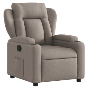 vidaXL Relaxsessel Taupe Stoff