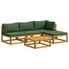 vidaXL Sofa-Set 5 stk. Natur Massivholz Akazie