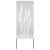 vidaXL Garten Sichtschutz-Leinwand Silber 50 x 140 cm Verzinkter Stahl