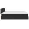 vidaXL Ottoman-Bett mit Matratzen Schwarz 180x200 cm Samt
