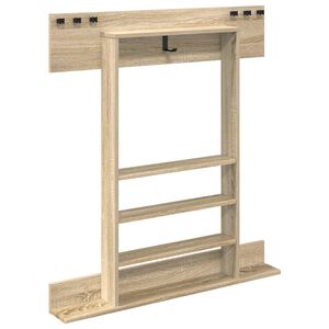 vidaXL Billardqueue-St&auml;nder Holzwerkstoff 93 x 12 x 103 cm Sonoma