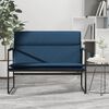 vidaXL Sitzbank Blau 100x64x80 cm Stoff