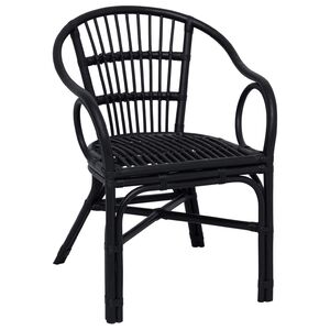 vidaXL Stapelstuhl Schwarz 58 x 60 x 81 cm Rattan