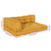 vidaXL Pallet Sofa Kissen Gelb Stoff
