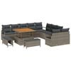 vidaXL Garten-Sofa-Set 13 stk. 12-Sitzanzahl Grau