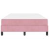 vidaXL Boxspringbett mit Matratze Rosa 120 x 200 cm Stoff