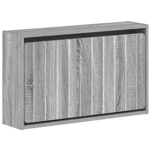 vidaXL Wandmontierter Schuhschrank ZWOLLE 71 x 17 x 43 cm Sonoma-Grau