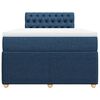 vidaXL Boxspringbett mit Matratze Blau 120x190 cm Stoff