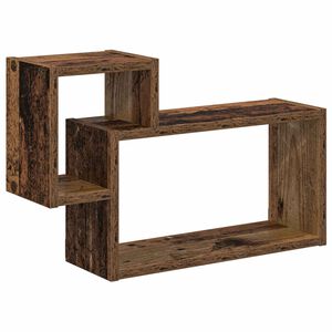 vidaXL Wandregal Wandhalterung Altholz 55 x 15 x 35 cm Holzwerkstoff