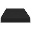 vidaXL Schweberegale 4 Stk. Schwarz 60x23,5x3,8cm MDF