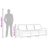 vidaXL 3-Sitzer-Sofa Dunkelgrau 180 cm Stoff