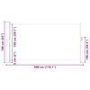 vidaXL Seitenmarkise 160x300 cm Rot