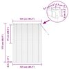 vidaXL Balkenjalousien Schwarz 175 x 125 cm Aluminium
