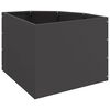 vidaXL Eckpflanzer Schwarz 45 x 45 x 35 cm Stahl