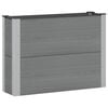 vidaXL Hochbeet Grau 100 x 30 x 72 cm alu.