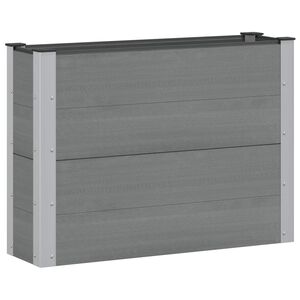 vidaXL Hochbeet Grau 100 x 30 x 72 cm