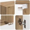 vidaXL TV-Wandregal-Set Wandmontiert 4 pcs Artisan-Eiche Holzwerkstoff