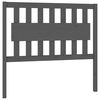vidaXL Bett-Kopfteil Grau 105,5x4x100 cm Massivholz Kiefer