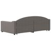 vidaXL Tagesbett Ausziehbar Taupe 100x200 cm Stoff