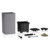 LECHUZA Pflanzgef&auml;&szlig; CANTO Stone 40 LED High ALL-IN-ONE 40x40 cm Grau