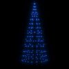 vidaXL LED-Weihnachtsbaum f&uuml;r Fahnenmast 200 LEDs Blau 180 cm
