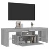 vidaXL TV-Schrank mit LED-Leuchten Grau Sonoma 120x35x40 cm