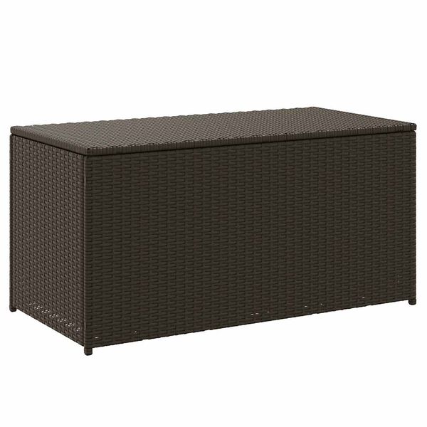 vidaXL Gartenbox Poly Rattan 100x50x50 cm Braun