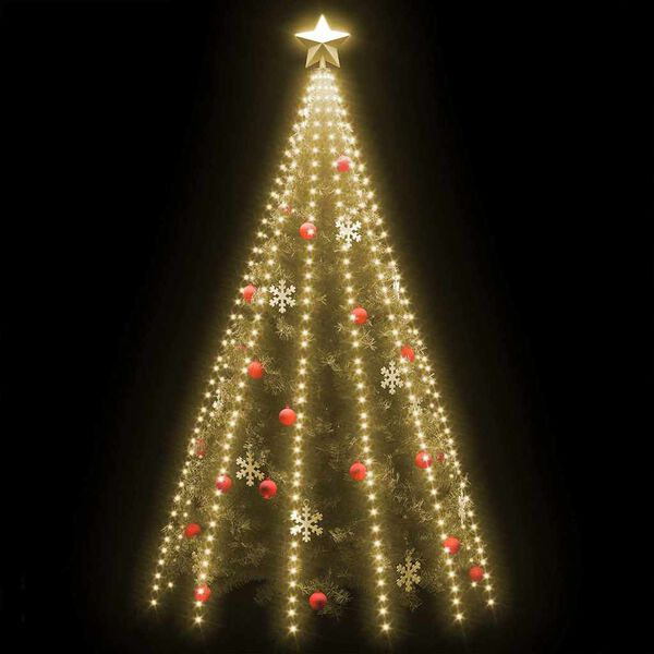 vidaXL Weihnachtsbaum-Lichternetz mit 500 LEDs 500 cm