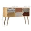 vidaXL Sideboard 120 x 30 x 75 cm Massivholz Mango
