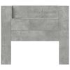 vidaXL Kopfteil Beton Grau 120 x 16,5 x 103,5 cm Holzwerkstoff