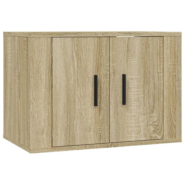 vidaXL 2-tlg. TV-Schrank-Set Sonoma-Eiche Holzwerkstoff