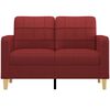 vidaXL 2-Sitzer-Sofa Weinrot 120 cm Stoff