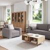 vidaXL Sofa 3 pcs Taupe 219 x 80 x 82 cm Leinenmischgewebe