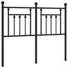 vidaXL Ersatz-Kopfteil Metall Schwarz 120 cm