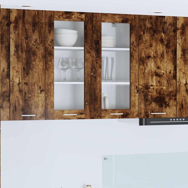 vidaXL H&auml;ngeschrank Ger&auml;ucherte Eiche 80 x 31 x 80 cm Holzwerkstoff