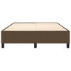 vidaXL Boxspringbettgestell Dunkelbraun 140x190 cm Stoff