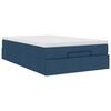 vidaXL Ottoman-Bett mit Matratze Blau 120x190 cm Stoff