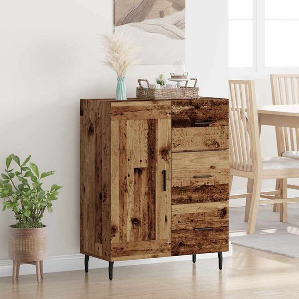 vidaXL Sideboard Altholz 69,5 x 34 x 90 cm Verbundholz und Eisen